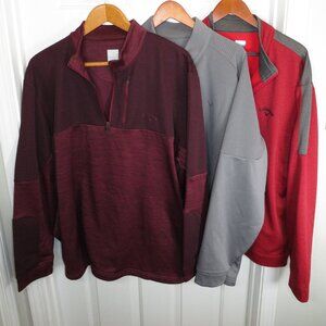 *Lot of 3* Callaway Golf Performance Pullovers Size XXL -Burgundy/Red/Gray